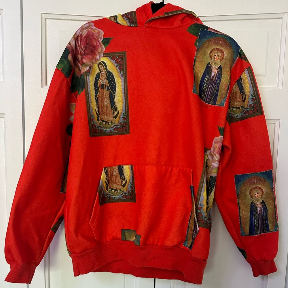 Civil Regime Holy Floral Pullover in Red